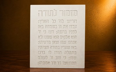 מזמור לתודה לבן