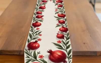 ראנר רימון בהיר לעיצוב שולחן