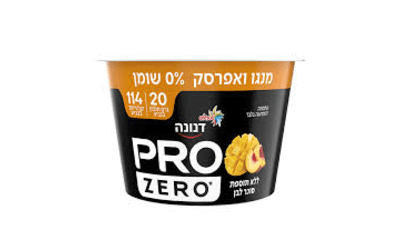 PRO-מעדן חלבון בטעם מנגו ואפרסק