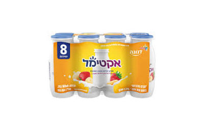 אקטימל-מארז שמיניה בטעם תות בננה