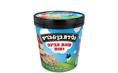 בן&ג׳ריס-עוגת גבינה ותות