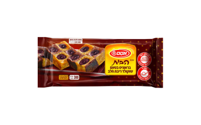 אסם-עוגת בראוניס בטעם שוקולד ריבת חלב