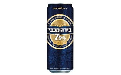 פחית בירה מכבי 7.9% 500 מ"ל