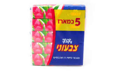טישו דו שכבתי מארז חמש חבילות