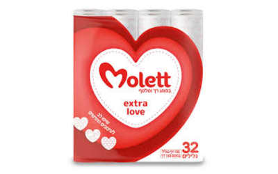 32 גלילי נייר טואלט molett