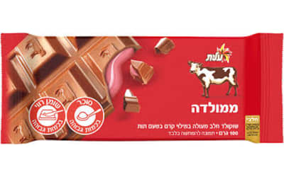 עלית ממולדה שוקולד חלב במילוי קרם בטעם תות