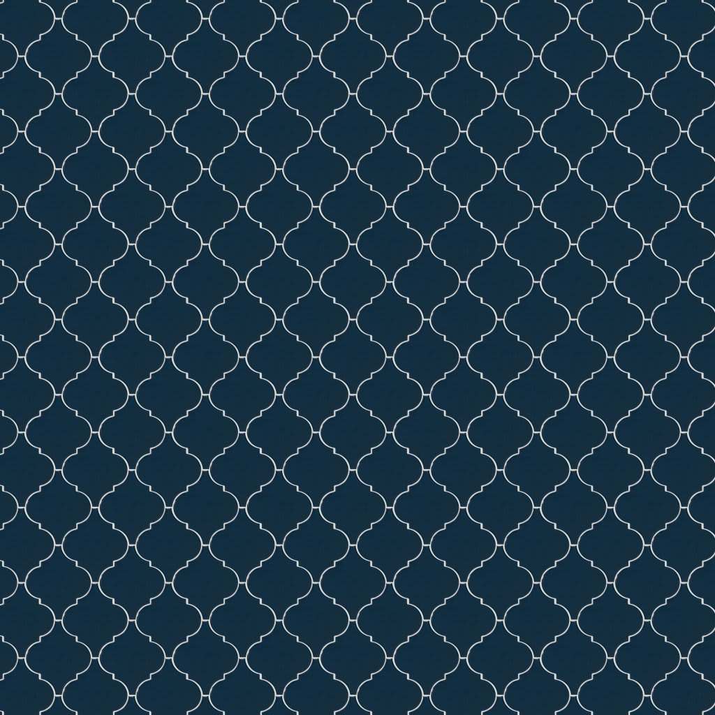Playscapes - Midnight Blue, Arabesque, 6, Undulated, Glossy (PS76) carpet by American Olean