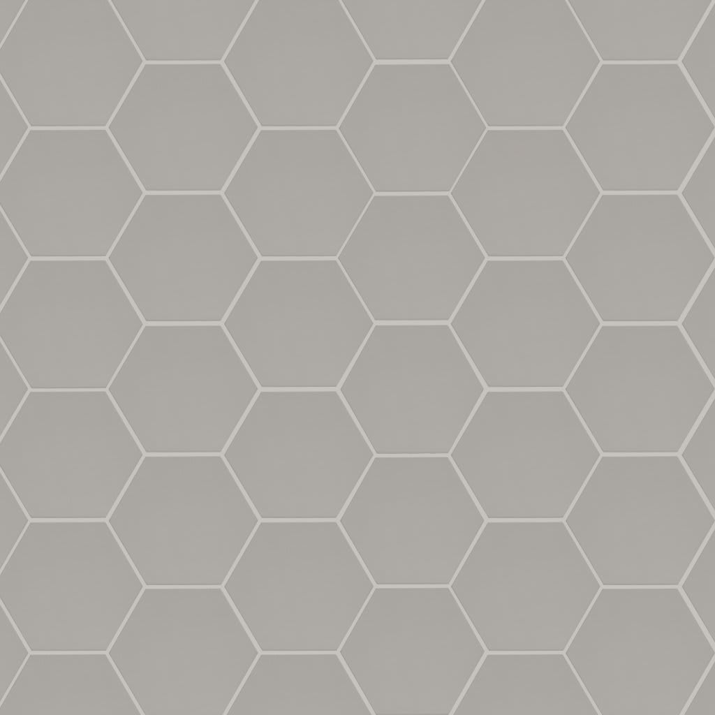 Hexley Dove Hexagon Tile - Slab carpet by MSI