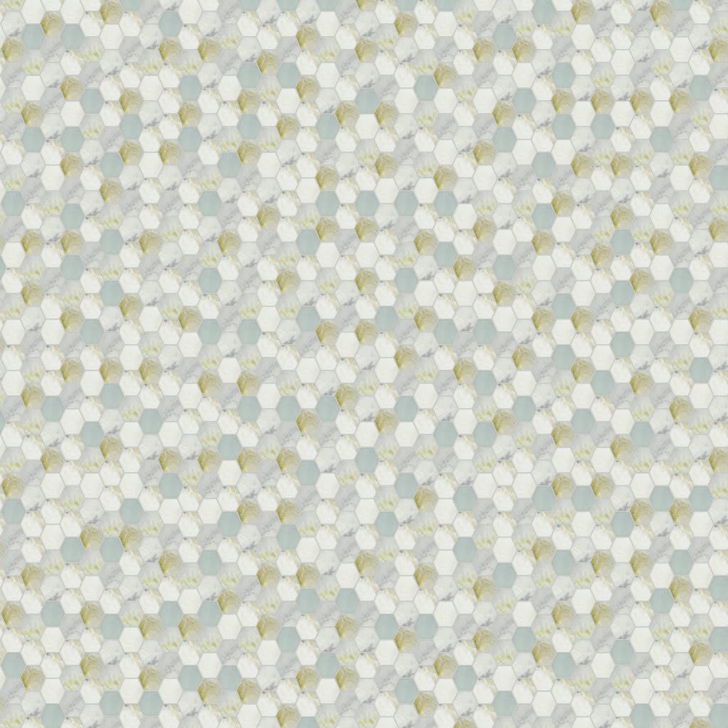 Cloudland 2" Hexagon Polished carpet by MSI