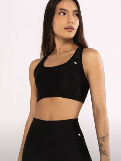 Top Atlanta Costas Nadador Preto