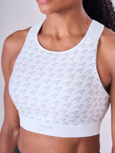 TOP GRIT BOSSA AJUSTAVEL 1 BOLSO NADADOR FEM IND BRANCO/ESTAMPA INSTITUCIONAL