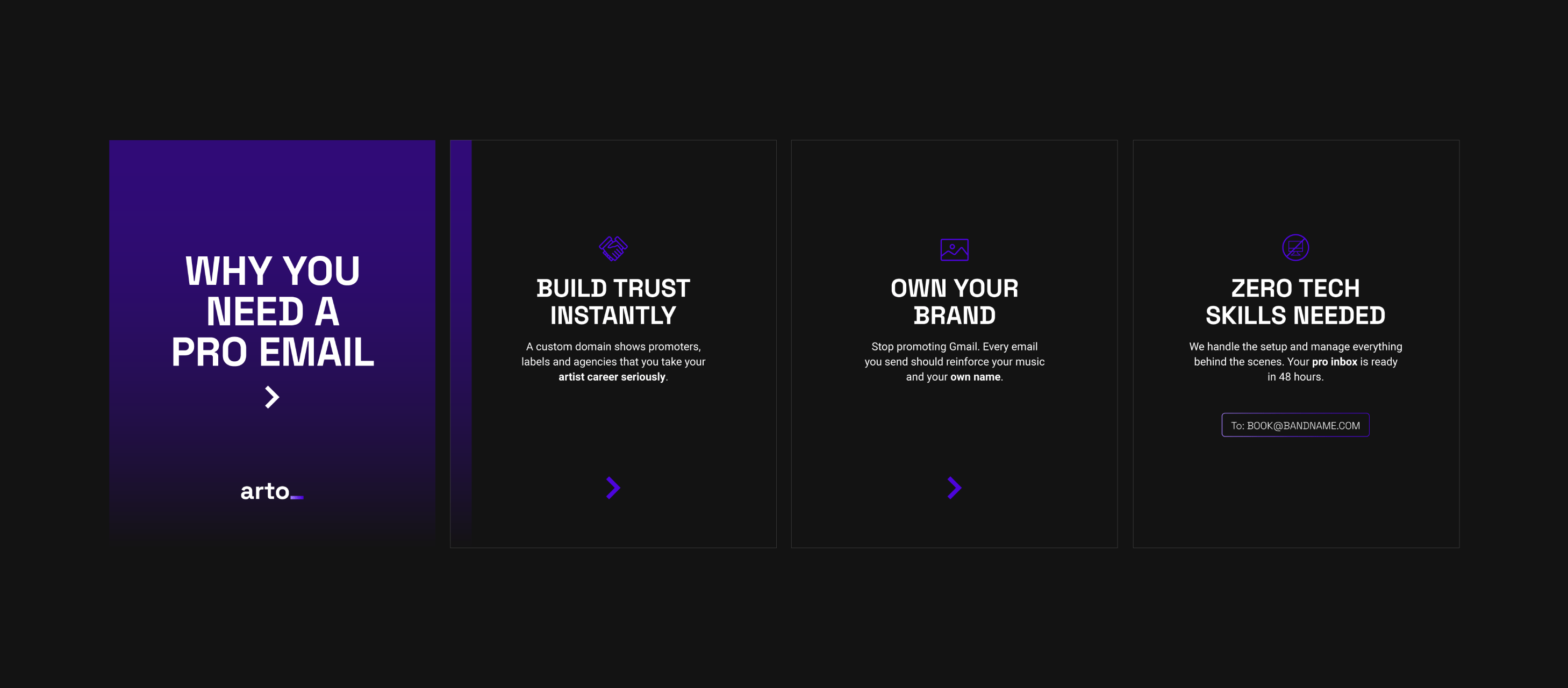 Arto Email Mockup