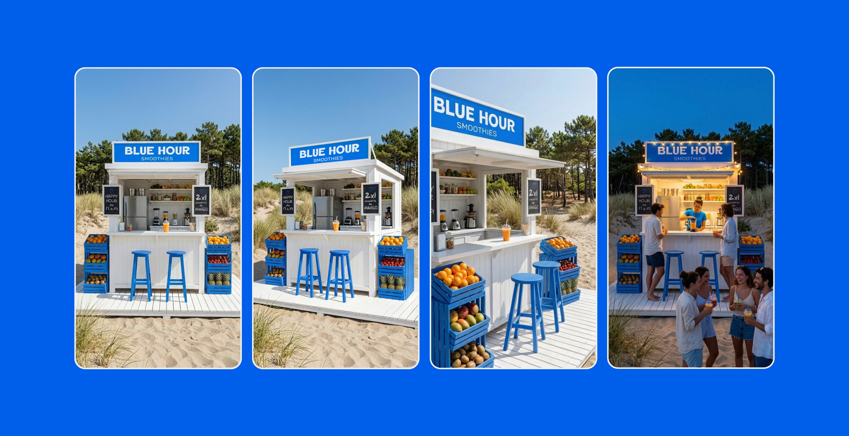 Blue Hour Stand Mockup