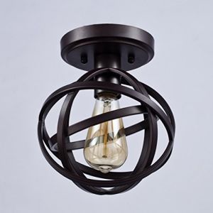 Dazhuan-Antique-1-Light-Metal-Cage-Flush-Mount-Ceiling-Light-Fixture