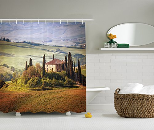 Ambersonne Shower Curtain Decor Tropical Island Beach Design