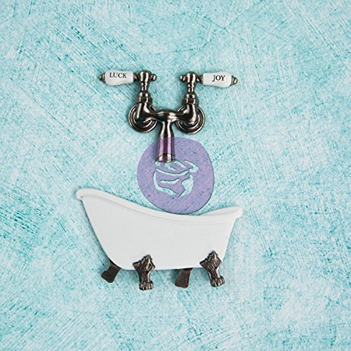 Prima Marketing Shabby Chic Treasures Metal Antique Clawfoot Tub