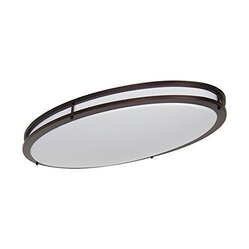 Light-Blue-LED-Flush-Mount-Ceiling-Lighting-Oval-Cool