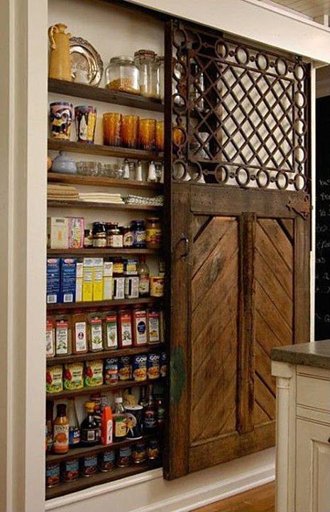 Barn Door Food Pantry