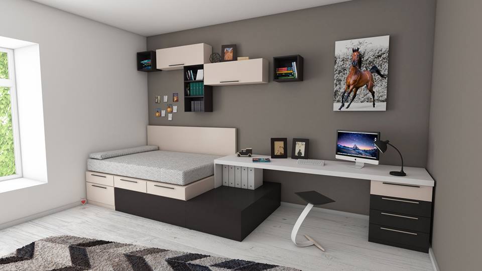 Modern Style Teenager Room Design 2018