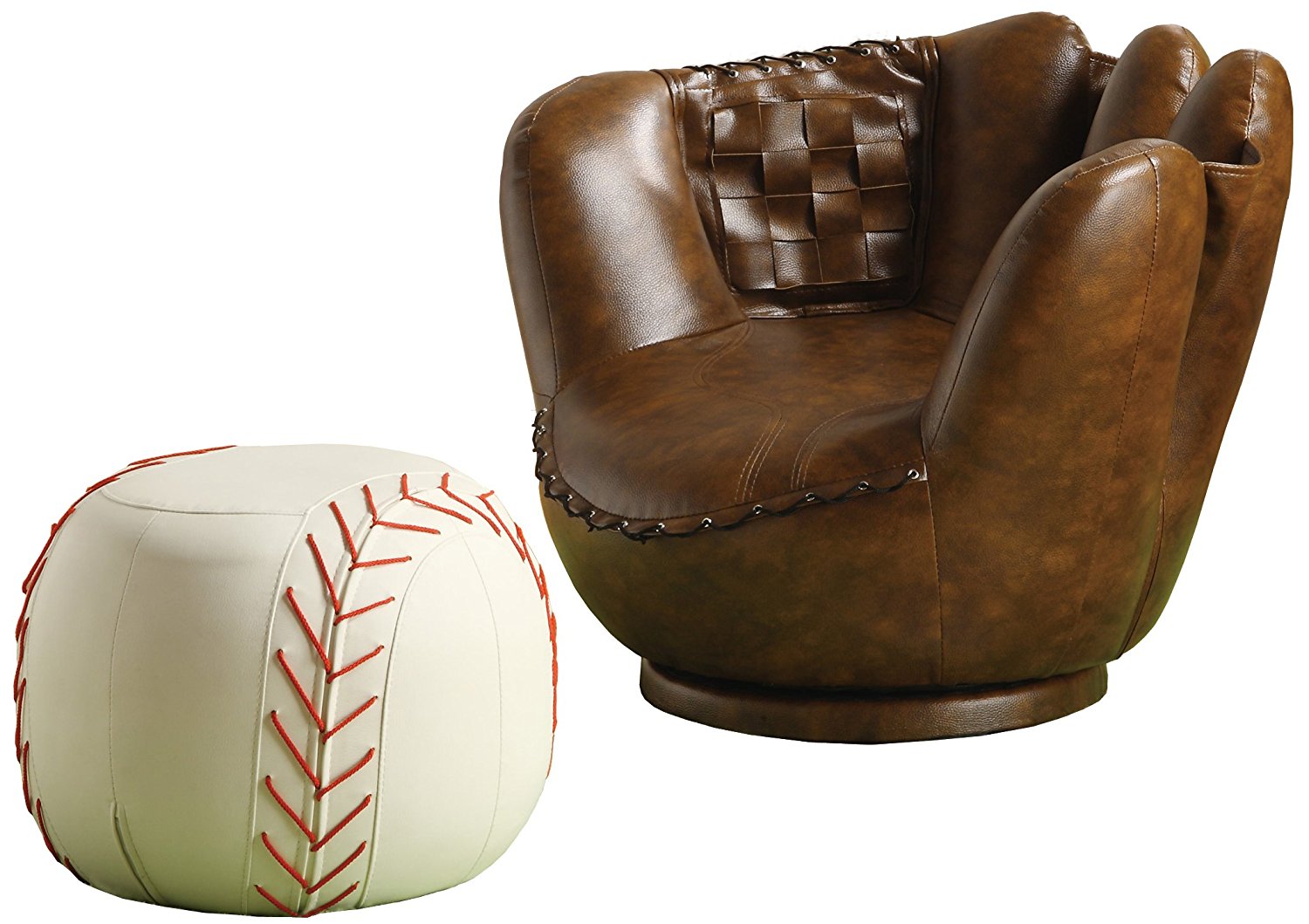 baseball glove chair rooms to go