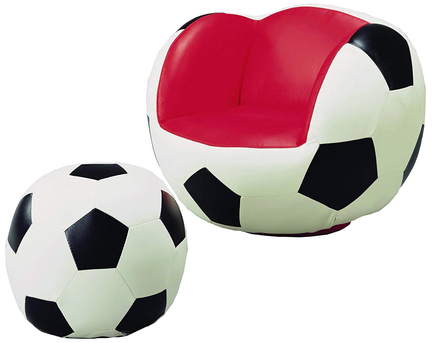 soccer chair with ottoman