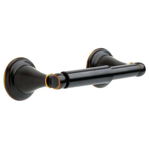 Delta Faucet 79650-ORB Windemere Toilet Paper Holder, Delta Oil Rubbed Bronze
Windemere, a stylish Delta collection, with sculpted curves and whimsical design, will help you create the renewed and fashionable bathroom you desire with coordinating faucet, shower head and bathroom accessory options, and is available in polished chrome, stainless steel, brushed nickel, and oil rubbed bronze finishes
The traditional styling of this product displays class and endures through time
This toilet paper holder has everyday usefulness in a calming oil-rubbed bronze finish
Zinc die cast construction ensures strength
Installation instructions and hardware included