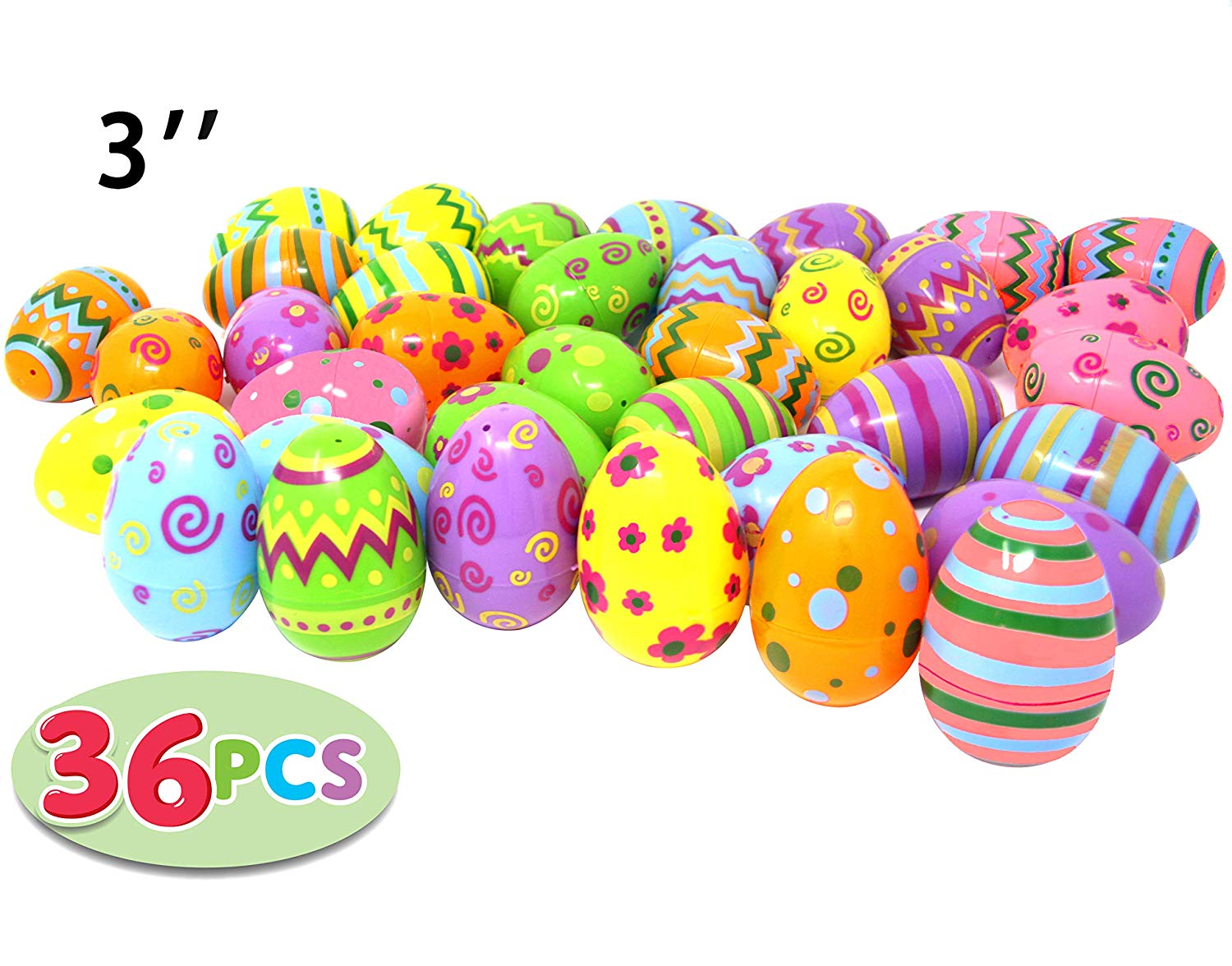 Jumbo Plastic Printed Easter Eggs - click to order