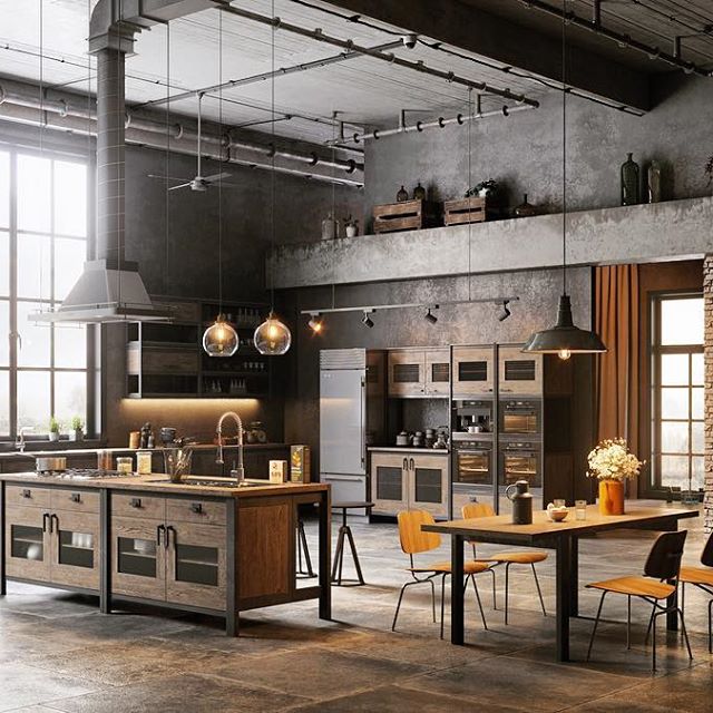 Industrial Looking Kitchen Ideas : Industrial Style - 3 Modern Bachelor ...