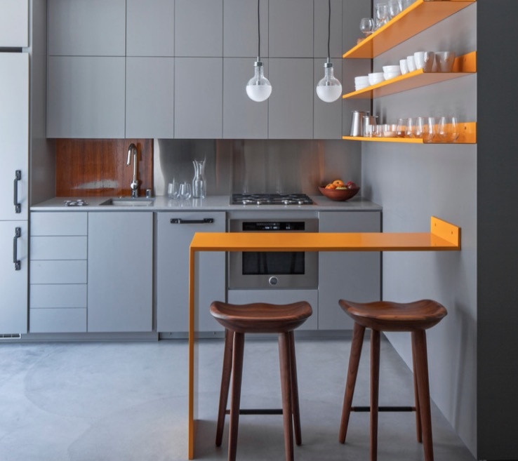 Ultra modern super slim floating bar