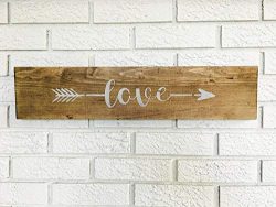 The Farmhouse Rustic Style Wood Signs By Claude16Poe is a wooden decor sign. Handmade cut and one side printed. Check if seller ships into your Country