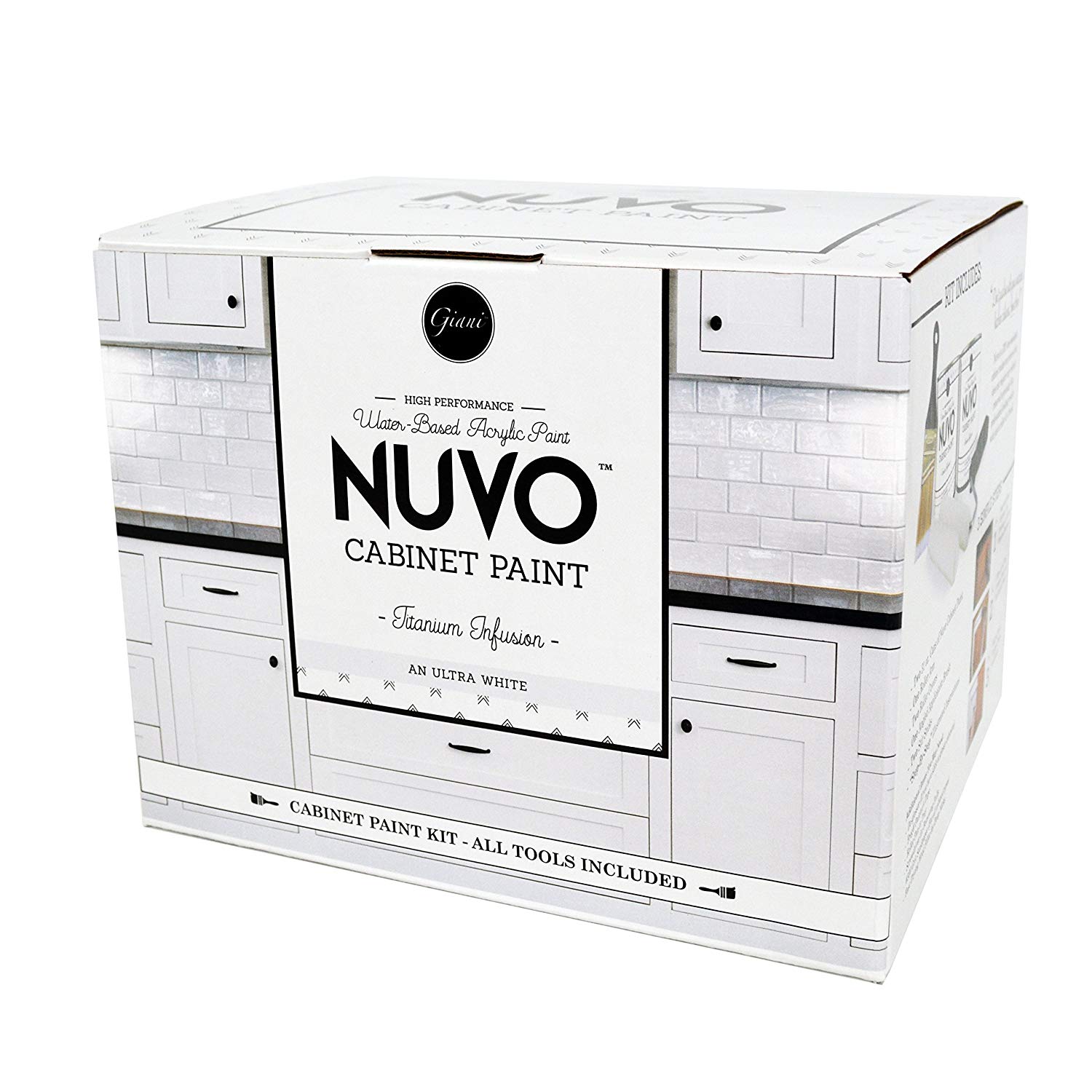 Kitchen Cabinet Refacing Kit Nuvo in the box ships everything you need