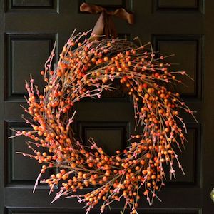 Easy DIY Fall Berry Wreath from To Simply Inspire