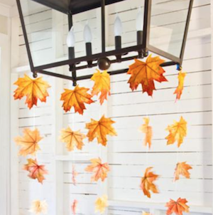 Hanging Leaves Garland (source unknown