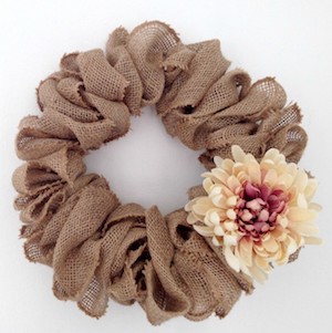 Fall Decorations Burlap Wreath from Just Call Me HomeGirl