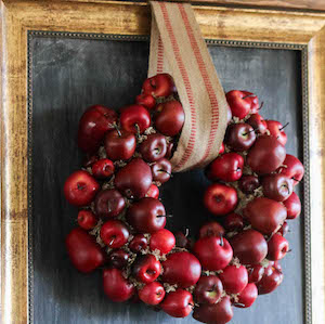 Fall Decor DIY Tutorials Apple Wreath Home Fall Decorations from The Wood Grain Cottage