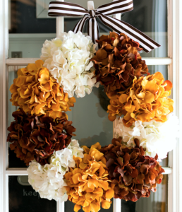 Home Fall Decorations Fall Hydrangea Fall Wreath from It All Started with Paint