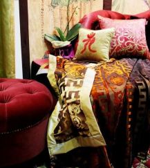 Use Pillows and throws for texture to decorate