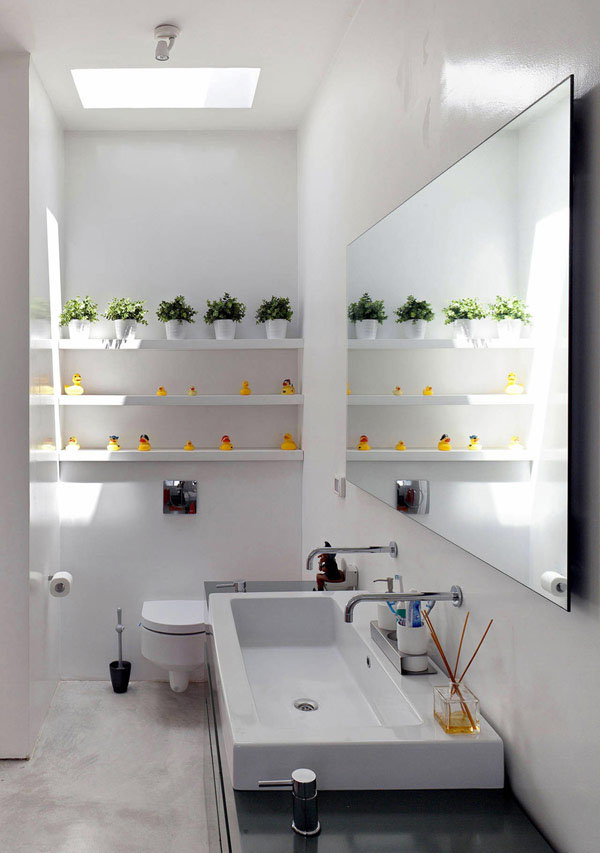 Small Plant Gallery Bathroom