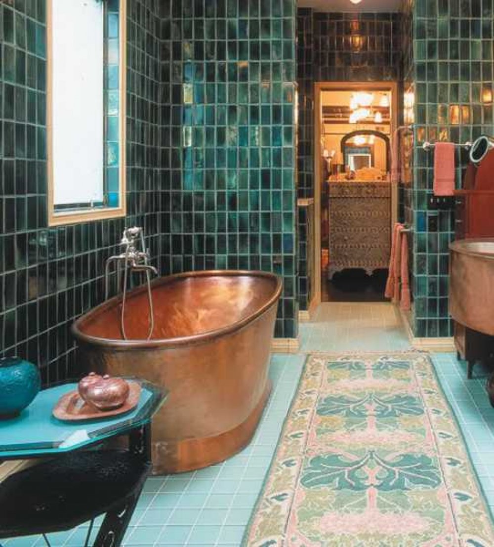 Green Bathroom Decor -- Rock the Casbah