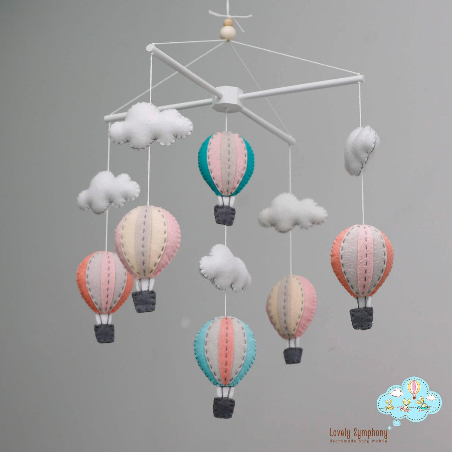 baby crib baloon mobile