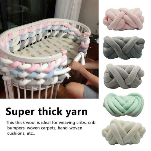 8m Baby Bedding Crib Thick Yarn Bumper Infant Bed Cot Safety Protector Fence DIY
