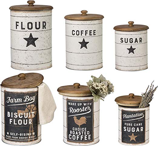 kitchen counter storage container for Flour Coffee and Sugar