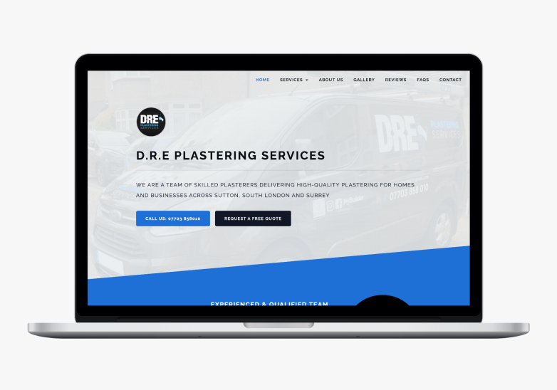 D.R.E Plastering Services mockup