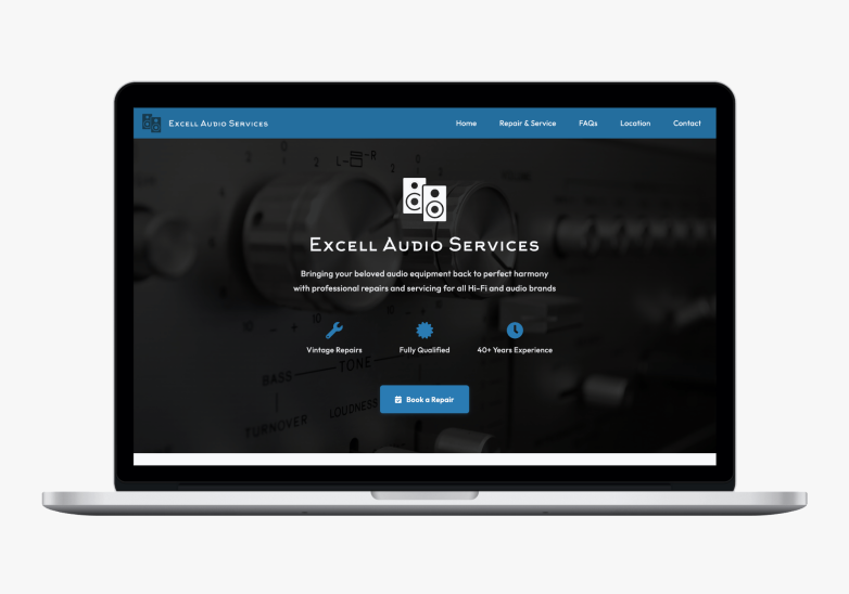 Excell Audio Services mockup