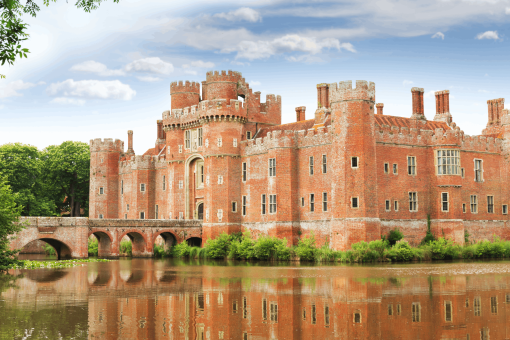Herstmonceux Castle Estate, 15th century brick-built castle