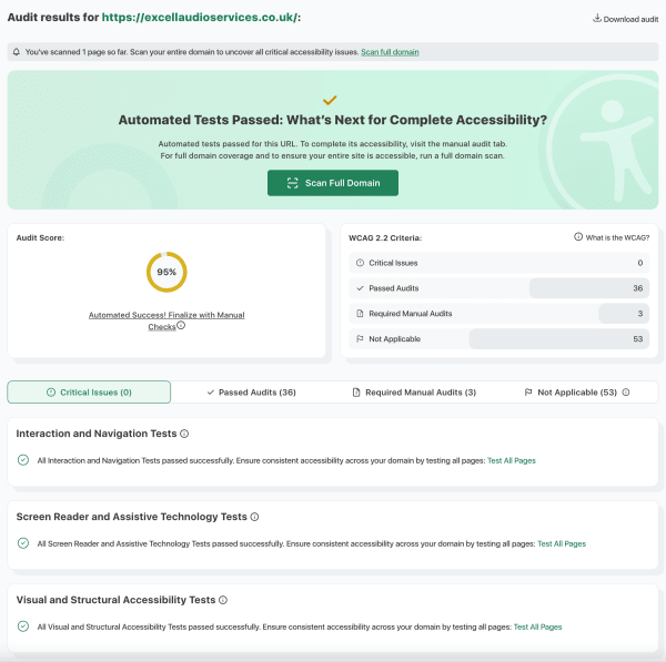 Accessibility Checker screenshot