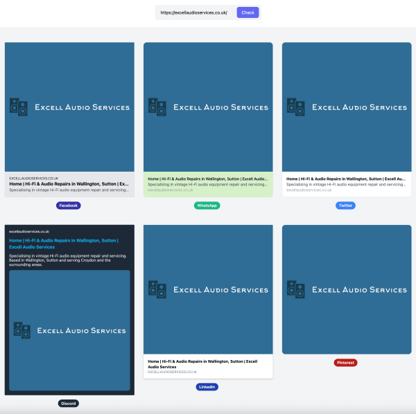 OpenGraph Checker screenshot