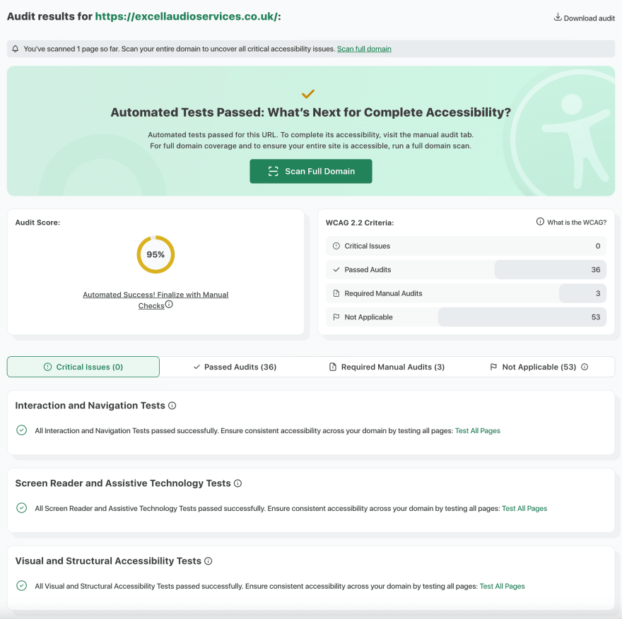 Accessibility Checker screenshot