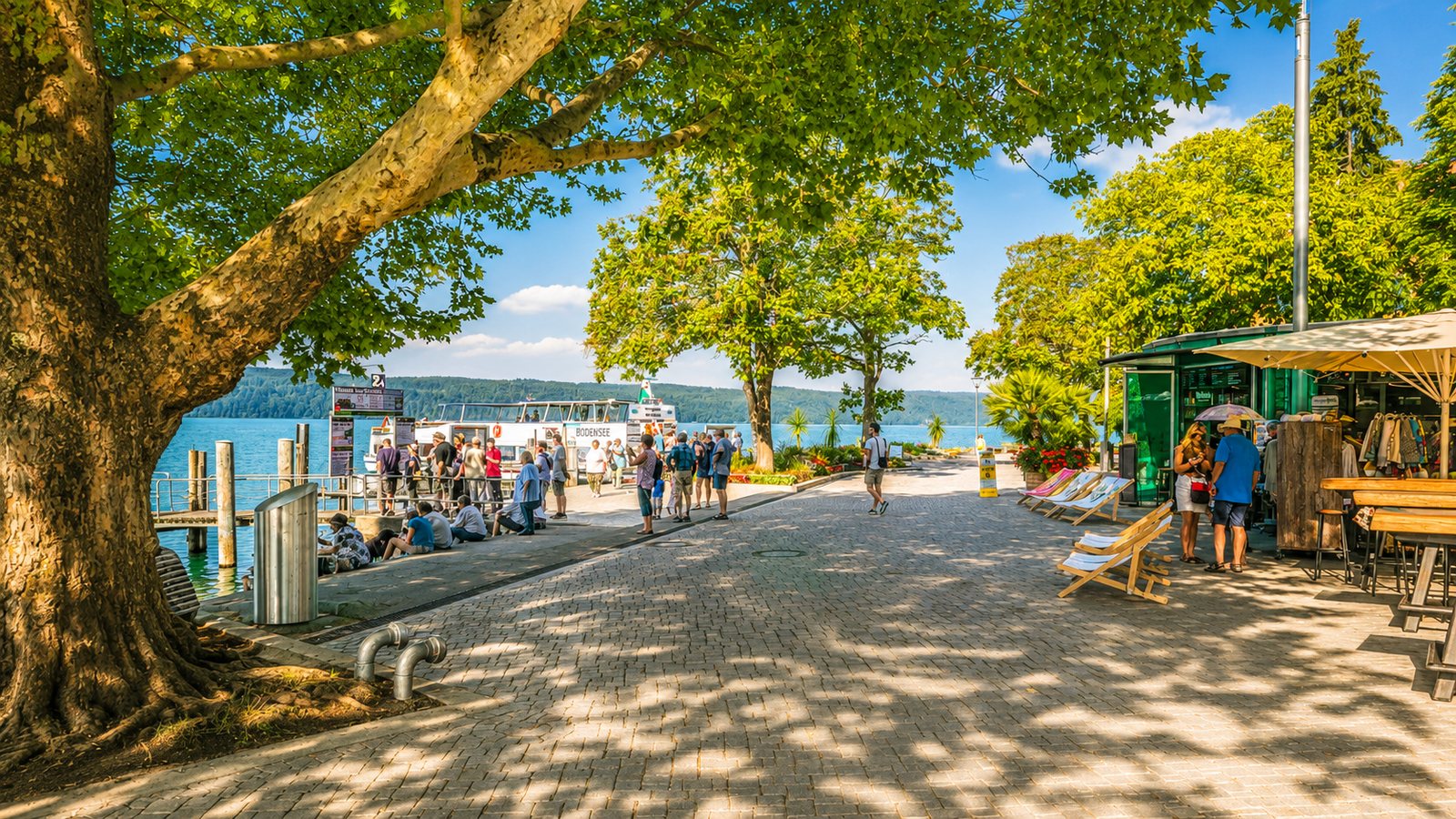 Altstadt und Uferpromenade in Überlingen am Bodensee