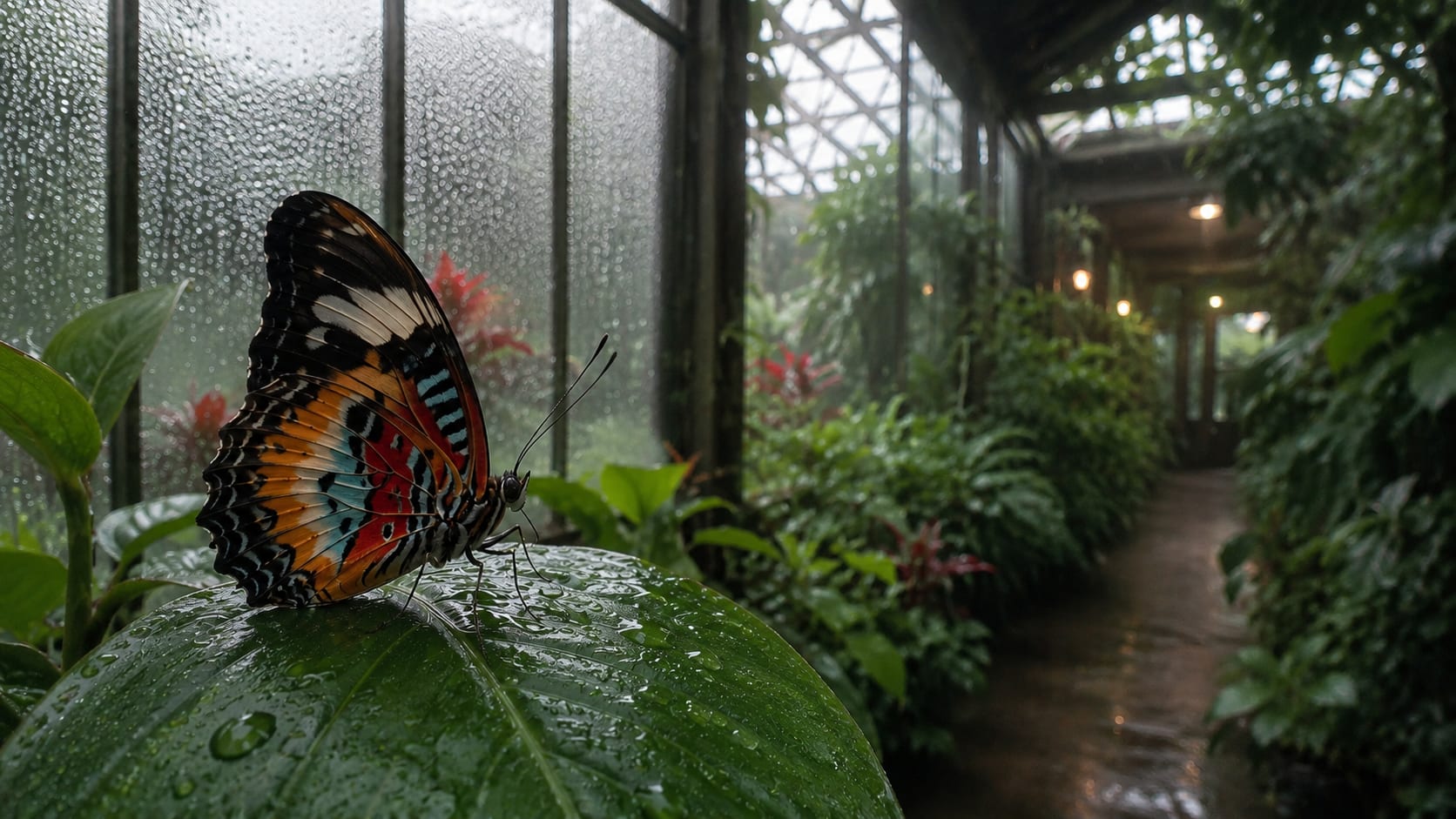 Schmetterlingshaus Insel Mainau als Ausflug bei Regen am Bodensee